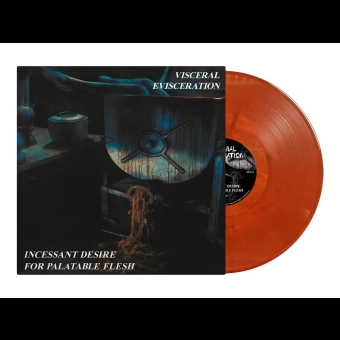 VISCERAL EVISCERATION Incessant Desire For Palatable Flesh LP MARBLE , PRE-ORDER [VINYL 12"]